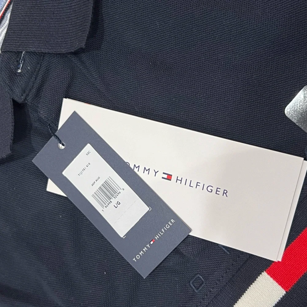 Tommy Hilfiger Icon Striped Polo Young kids Size L - Picture 2 of 6